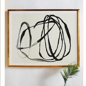 Black and white Art Deco Painting